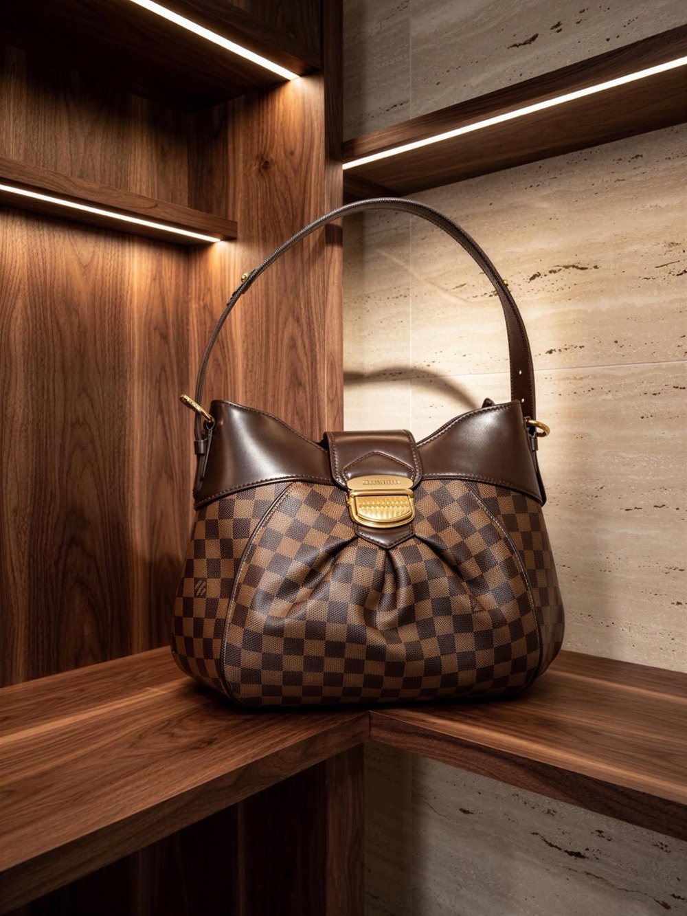 Louis Vuitton Damier Ebene Shoulder Bag